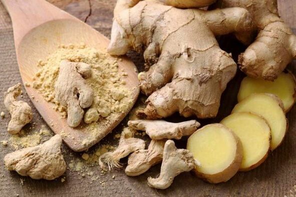 ginger root to clean parasites